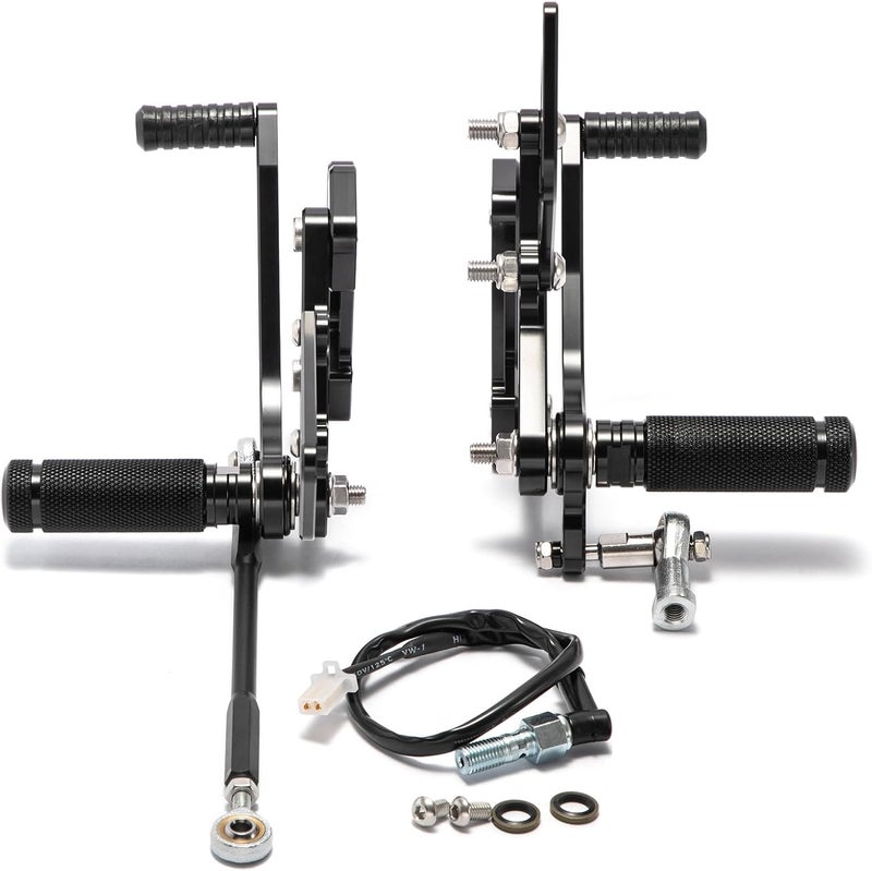 SFriding Motorcycle Adjustable Rear Sets Rearsets Foot Pegs for Kawasaki ZX6R 636 Ninja 1999 2000 2001 2002 - Image 2